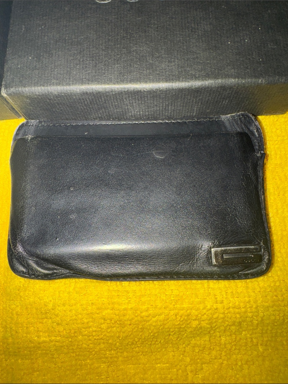 Gucci Black Leather Men's Card & Key Holder with Branded Box - Picture 2 of 13